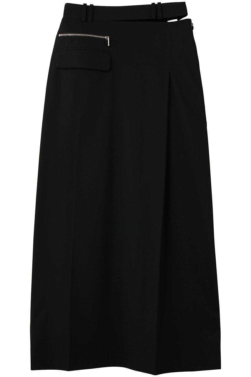 【メゾンスペシャル/MAISON SPECIAL】のSewing Tack Maxi Skirt/スーチングタックマキシスカート インテリア・キッズ・メンズ・レディースファッション・服の通販 founy(ファウニー) 　ファッション　Fashion　レディースファッション　Fashion for Women　スカート　Skirts　ロングスカート　Long Skirts / Maxi & Midi Skirts　アシンメトリー　Asymmetrical Style　カッティング　Cutting Detail　シンプル　Simple, Minimal　フラップ　Flap, Flap Pocket　マキシ　Maxi, Full Length　ロング　Long, Long-Length　エレガント 上品　Elegant　BLK(ブラック)|ID: prp329100004894659 ipo3291000000036589275