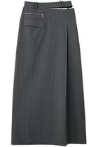 【メゾンスペシャル/MAISON SPECIAL】のSewing Tack Maxi Skirt/スーチングタックマキシスカート 大人の最旬トレンドファッション＆コーディネート founy(ファウニー) ファッション Fashion レディースファッション Fashion for Women スカート Skirts ロングスカート Long Skirts / Maxi & Midi Skirts アシンメトリー Asymmetrical Style カッティング Cutting Detail シンプル Simple, Minimal フラップ Flap, Flap Pocket マキシ Maxi, Full Length ロング Long, Long-Length エレガント 上品 Elegant thumbnail GRY(グレー)|ID: prp329100004894659 ipo3291000000036589276