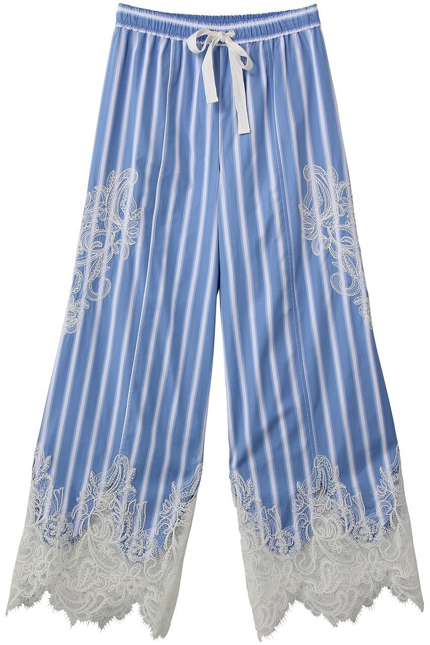 【メゾンスペシャル/MAISON SPECIAL】のStriped Lace Pants/ワイドスカラップレースパンツ 人気、トレンドファッション・服の通販 founy(ファニー) ファッション Fashion レディースファッション Fashion for Women パンツ Pants & Trousers ストライプ Stripe, Striped Pattern リラックス Relax, Relaxed Fit レース Lace, Lace Fabric ワイド Wide, Wide Fit 再入荷 Restock / Back in Stock other-1|ID: prp329100004894660 ipo3291000000036589284