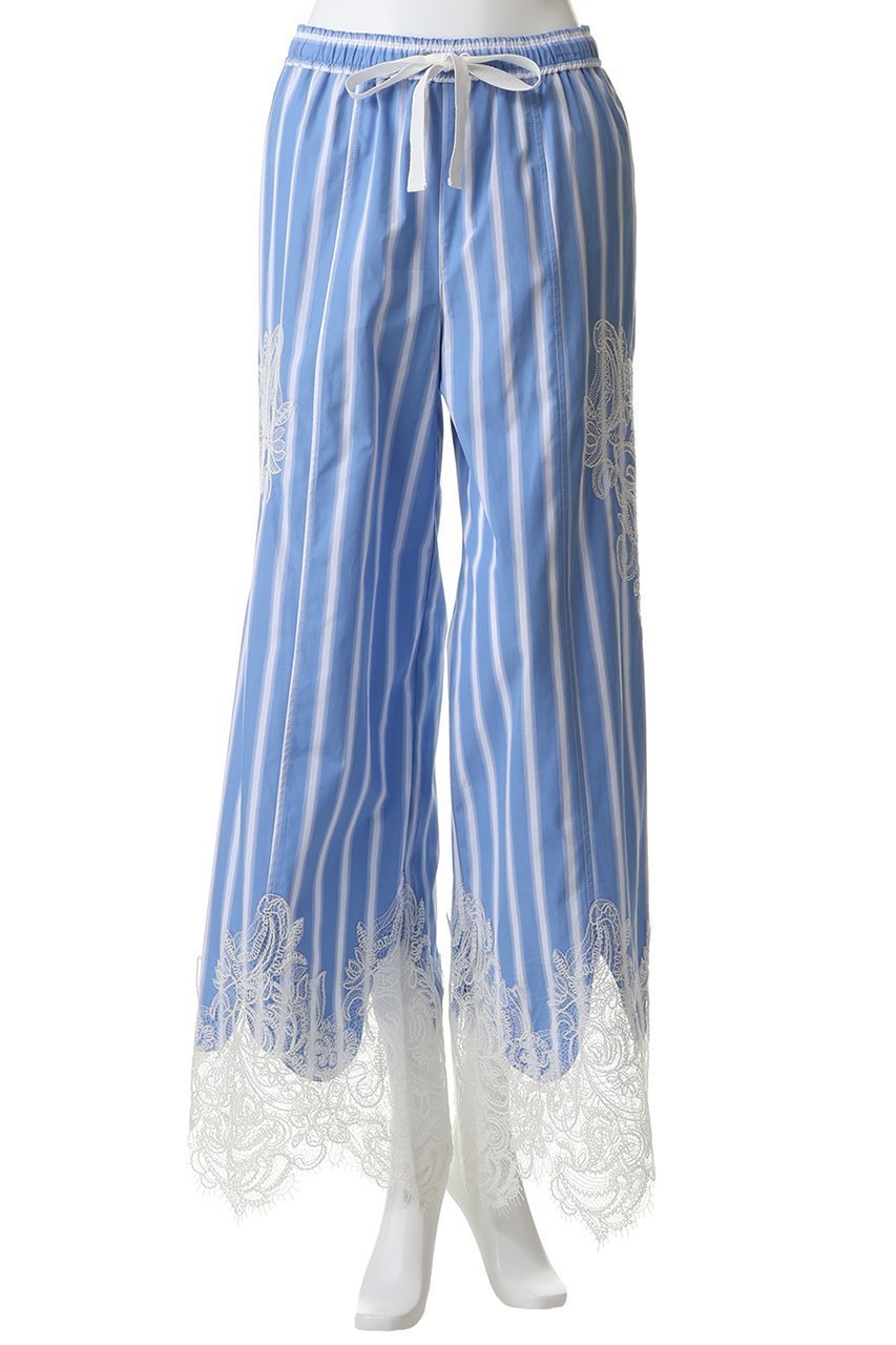 【メゾンスペシャル/MAISON SPECIAL】のStriped Lace Pants/ワイドスカラップレースパンツ 人気、トレンドファッション・服の通販 founy(ファニー) ファッション Fashion レディースファッション Fashion for Women パンツ Pants & Trousers ストライプ Stripe, Striped Pattern リラックス Relax, Relaxed Fit レース Lace, Lace Fabric ワイド Wide, Wide Fit 再入荷 Restock / Back in Stock other-2|ID: prp329100004894660 ipo3291000000036589287