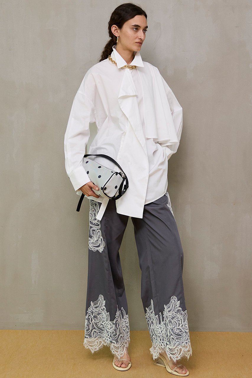 【メゾンスペシャル/MAISON SPECIAL】のStriped Lace Pants/ワイドスカラップレースパンツ 人気、トレンドファッション・服の通販 founy(ファニー) ファッション Fashion レディースファッション Fashion for Women パンツ Pants & Trousers ストライプ Stripe, Striped Pattern リラックス Relax, Relaxed Fit レース Lace, Lace Fabric ワイド Wide, Wide Fit 再入荷 Restock / Back in Stock other-8|ID: prp329100004894660 ipo3291000000036589293