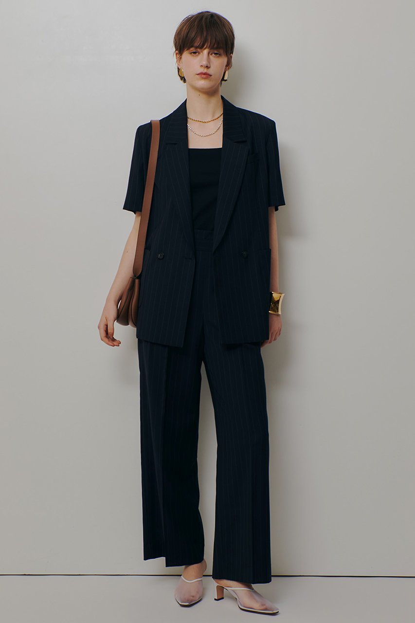 【アルアバイル/allureville】のTWストライプハーフスリーブジャケット 人気、トレンドファッション・服の通販 founy(ファニー) 　ファッション　Fashion　レディースファッション　Fashion for Women　アウター　Coat / Outerwear Collection　レディースジャケット・軽アウター　Jackets　サマー　Summer, Summer Style　ジャケット　Jacket, Outerwear　ストライプ　Stripe, Striped Pattern　ダブル　Double, Double-Breasted　半袖　Short Sleeve, Half Sleeve　新作・新入荷　New Arrivals / New In　other-2|ID: prp329100004894664 ipo3291000000036589339