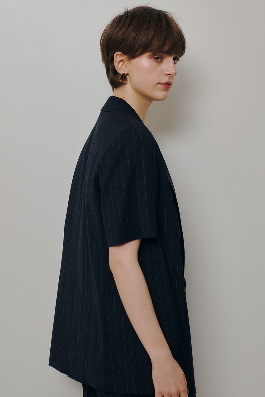 【アルアバイル/allureville】のTWストライプハーフスリーブジャケット 人気、トレンドファッション・服の通販 founy(ファニー) 　ファッション　Fashion　レディースファッション　Fashion for Women　アウター　Coat / Outerwear Collection　レディースジャケット・軽アウター　Jackets　サマー　Summer, Summer Style　ジャケット　Jacket, Outerwear　ストライプ　Stripe, Striped Pattern　ダブル　Double, Double-Breasted　半袖　Short Sleeve, Half Sleeve　新作・新入荷　New Arrivals / New In　other-4|ID: prp329100004894664 ipo3291000000036589341