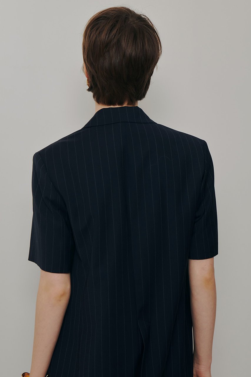 【アルアバイル/allureville】のTWストライプハーフスリーブジャケット 人気、トレンドファッション・服の通販 founy(ファニー) 　ファッション　Fashion　レディースファッション　Fashion for Women　アウター　Coat / Outerwear Collection　レディースジャケット・軽アウター　Jackets　サマー　Summer, Summer Style　ジャケット　Jacket, Outerwear　ストライプ　Stripe, Striped Pattern　ダブル　Double, Double-Breasted　半袖　Short Sleeve, Half Sleeve　新作・新入荷　New Arrivals / New In　other-5|ID: prp329100004894664 ipo3291000000036589342