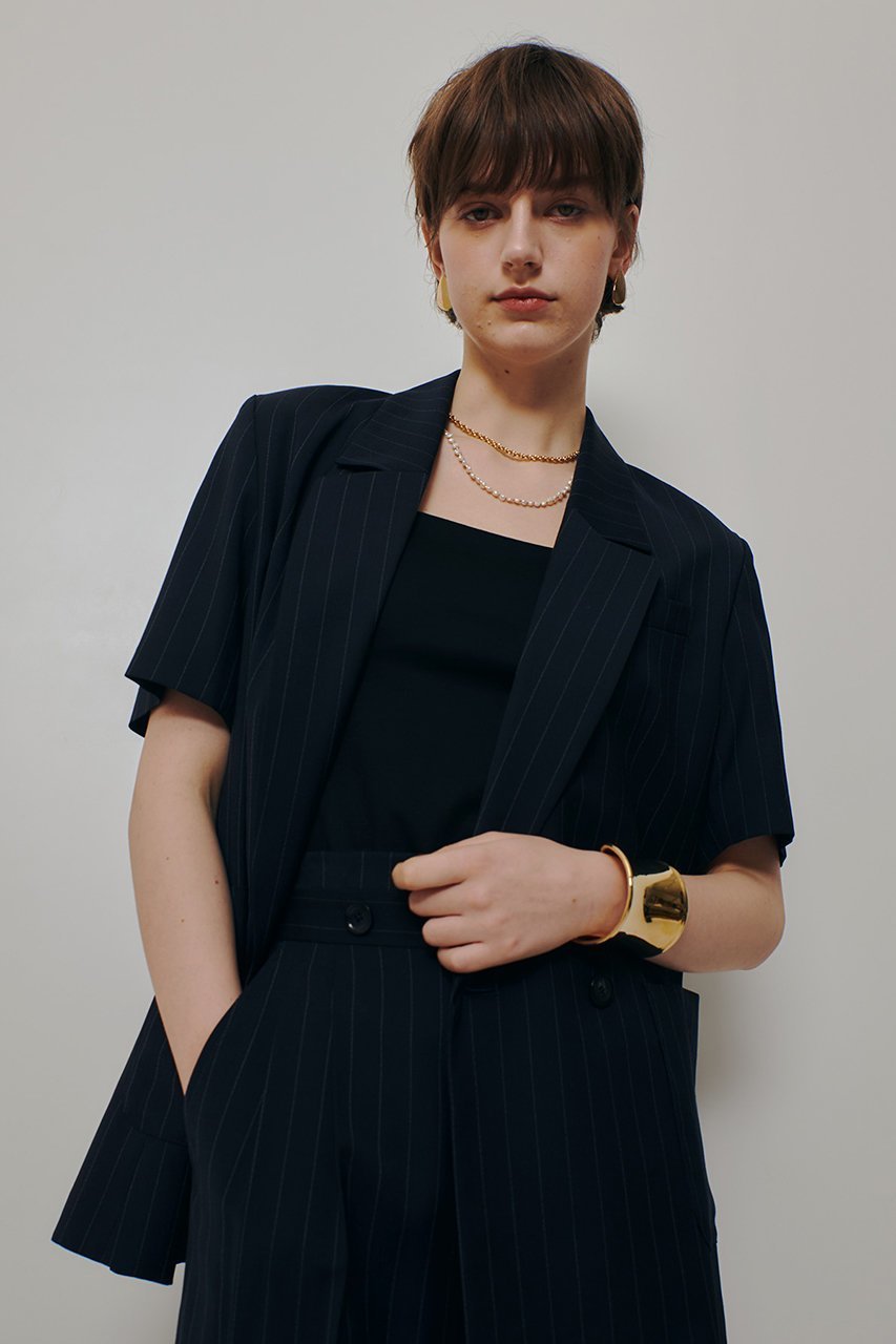 【アルアバイル/allureville】のTWストライプハーフスリーブジャケット 人気、トレンドファッション・服の通販 founy(ファニー) 　ファッション　Fashion　レディースファッション　Fashion for Women　アウター　Coat / Outerwear Collection　レディースジャケット・軽アウター　Jackets　サマー　Summer, Summer Style　ジャケット　Jacket, Outerwear　ストライプ　Stripe, Striped Pattern　ダブル　Double, Double-Breasted　半袖　Short Sleeve, Half Sleeve　新作・新入荷　New Arrivals / New In　other-6|ID: prp329100004894664 ipo3291000000036589343