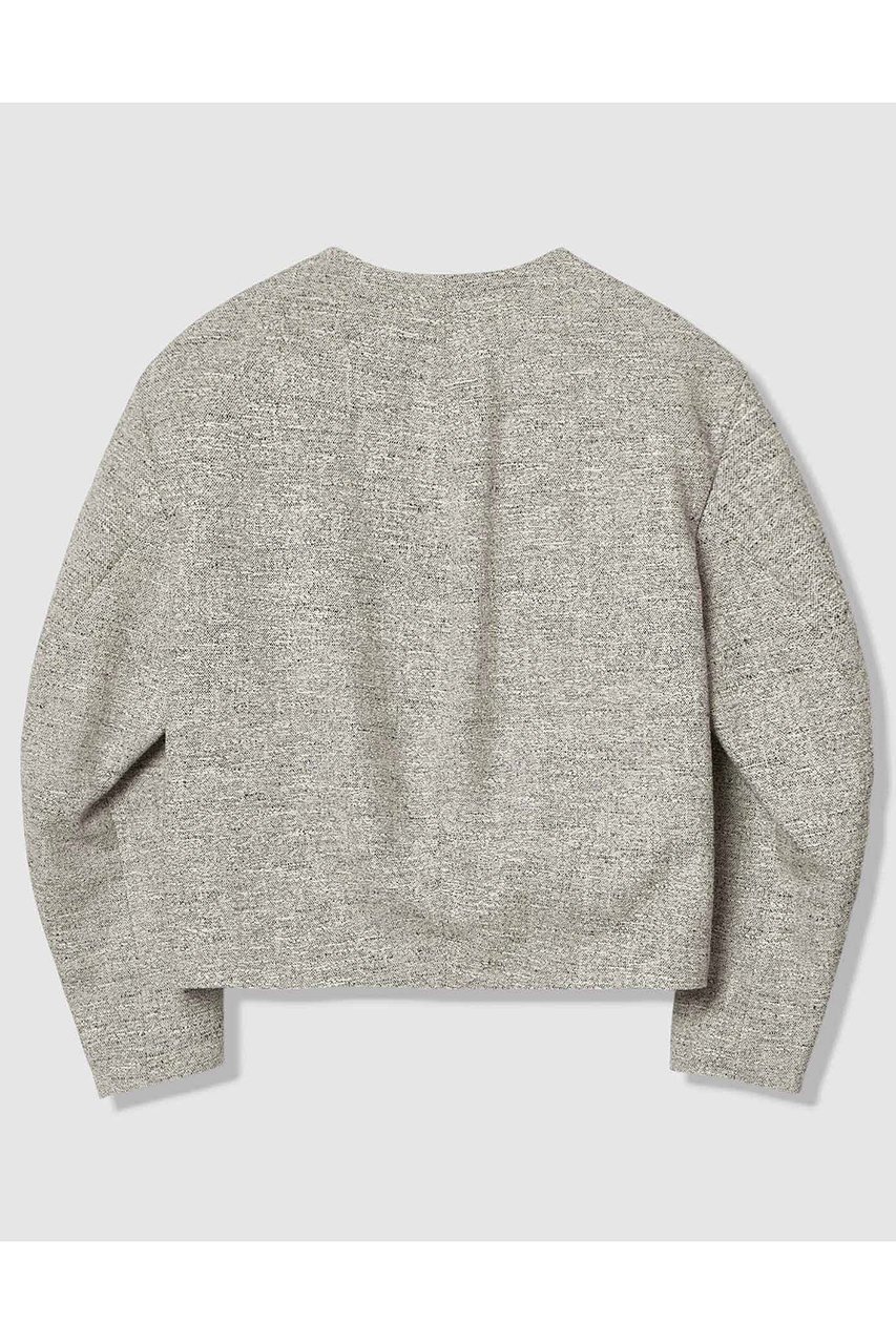 【アルアバイル/allureville】のミックスツイードノーカラージャケット 大人の最旬トレンドファッション＆コーディネート founy(ファウニー) 　ファッション　Fashion　レディースファッション　Fashion for Women　アウター　Coat / Outerwear Collection　レディースジャケット・軽アウター　Jackets　ノーカラージャケット / シンプル上品コーデ　Collarless Jackets　ジャケット　Jacket, Outerwear　ツイード　Twill, Twill Weave　フリンジ　Fringe, Tassel　ポケット　Pocket, Pocket Detail　エレガント 上品　Elegant　再入荷　Restock / Back in Stock　無地　Plain, Solid Color　other-2|ID: prp329100004894667 ipo3291000000036589364