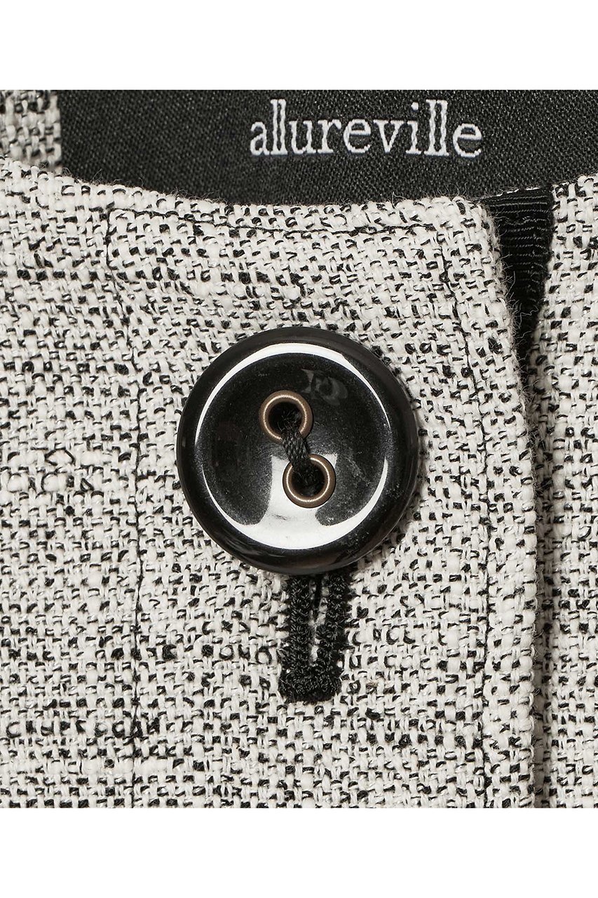 【アルアバイル/allureville】のミックスツイードノーカラージャケット 大人の最旬トレンドファッション＆コーディネート founy(ファウニー) 　ファッション　Fashion　レディースファッション　Fashion for Women　アウター　Coat / Outerwear Collection　レディースジャケット・軽アウター　Jackets　ノーカラージャケット / シンプル上品コーデ　Collarless Jackets　ジャケット　Jacket, Outerwear　ツイード　Twill, Twill Weave　フリンジ　Fringe, Tassel　ポケット　Pocket, Pocket Detail　エレガント 上品　Elegant　再入荷　Restock / Back in Stock　無地　Plain, Solid Color　other-5|ID: prp329100004894667 ipo3291000000036589367