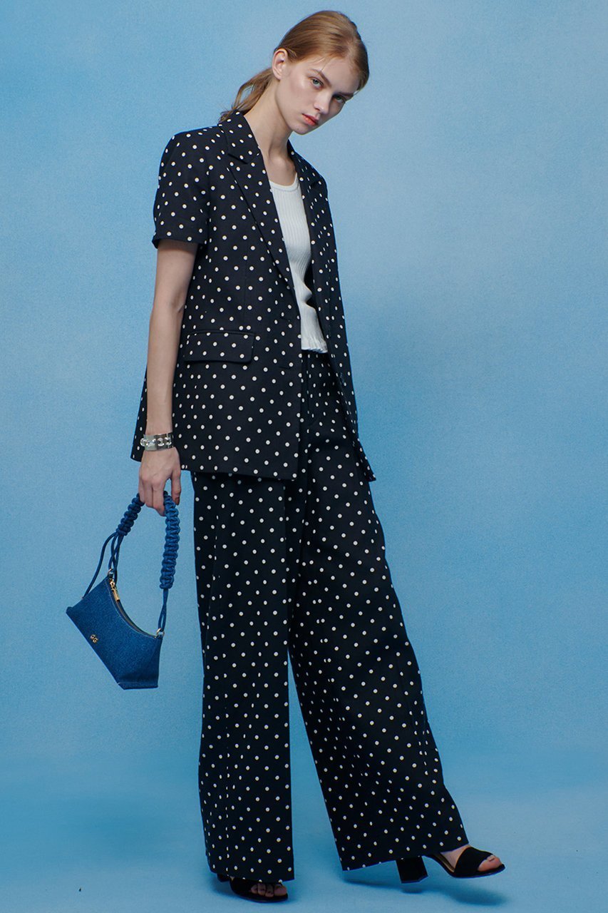 【アルアバイル/allureville】の【LOULOU WILLOUGHBY】リネン混ドットハーフスリーブジャケット 大人の最旬トレンドファッション＆コーディネート founy(ファウニー) 　ファッション　Fashion　レディースファッション　Fashion for Women　アウター　Coat / Outerwear Collection　レディースジャケット・軽アウター　Jackets　サマー　Summer, Summer Style　シンプル　Simple, Minimal　ジャケット　Jacket, Outerwear　ジョーゼット　Georgette, Semi-Sheer Fabric　ドット　Polka Dot, Dot Pattern　プリント　Print, Printed Pattern　リネン　Linen, Linen Fabric　再入荷　Restock / Back in Stock　吸水　Absorbent, Quick-Dry　夏　Summer　other-3|ID: prp329100004894674 ipo3291000000036589442