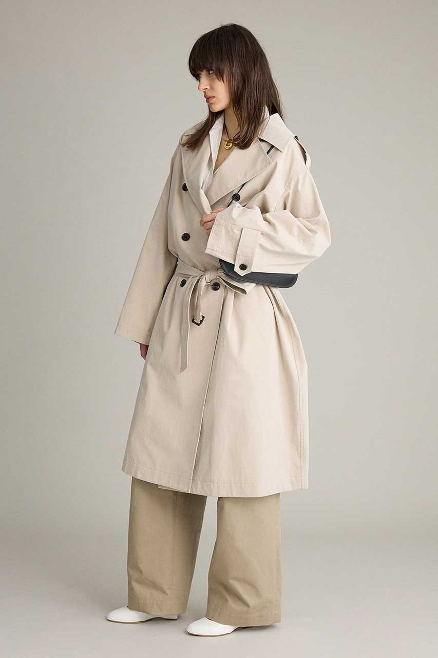 【ブリル/BRILL】のトレンチオーバーコート 人気、トレンドファッション・服の通販 founy(ファニー) 　ファッション　Fashion　レディースファッション　Fashion for Women　アウター　Coat / Outerwear Collection　コート・ロングコート・ピーコート　Long Coats, Peacoats & More　タンブラー　Tumbler, Travel Mug　ツイル　Twist, Twisted Detail　トレンチ　Trench, Trench Coat　ロング　Long, Long-Length　ヴィンテージ　Vintage Style　other-3|ID: prp329100004894680 ipo3291000000036589504