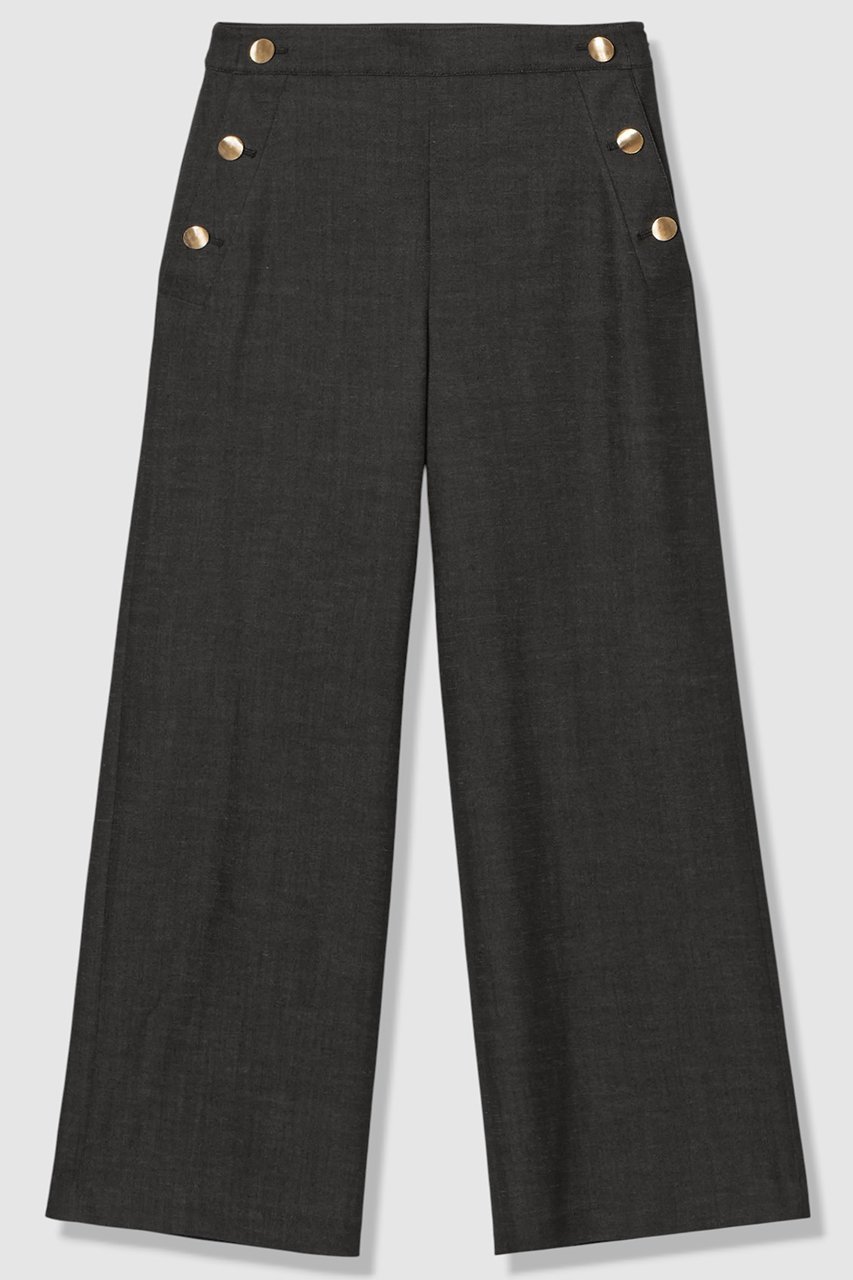 【アルアバイル/allureville】の【WEB別注】デニムライクマリンパンツ 人気、トレンドファッション・服の通販 founy(ファニー) 　ファッション　Fashion　レディースファッション　Fashion for Women　パンツ　Pants & Trousers　クール　Cool, Chic　シンプル　Simple, Minimal　ストレート　Straight, Straight Cut　ポケット　Pocket, Pocket Detail　エレガント 上品　Elegant　別注　Limited Edition, Custom Order　定番　Standard, Basic Item　新作・新入荷　New Arrivals / New In　 other-1|ID: prp329100004894686 ipo3291000000036589552