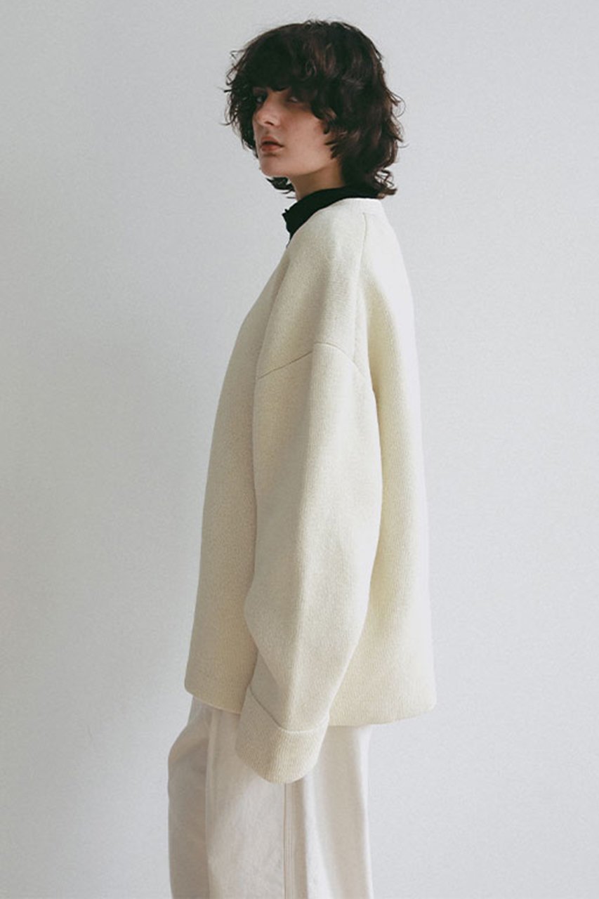 【エトレトウキョウ/ETRE TOKYO】のダブルフェイスVネックニットカーディガン 人気、トレンドファッション・服の通販 founy(ファニー) 　ファッション　Fashion　レディースファッション　Fashion for Women　トップス・カットソー　Cut & Sew Tops　ニット　Knit Tops & Sweaters　カーディガン・羽織り　Layered Style Cardigans　Vネックトップス　V-Neck Tops / V-Cut Neckline Shirts　カーディガン　Cardigan, Knitwear　ジャケット　Jacket, Outerwear　スラックス　Slacks, Dress Pants　ダブル　Double, Double-Breasted　バランス　Balance, Style Balance　フェイス　Face, Facial Design　フォルム　Silhouette, Form　リラックス　Relax, Relaxed Fit　ワイド　Wide, Wide Fit　other-2|ID: prp329100004894700 ipo3291000000036615310