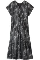 【ヌキテパ/NE QUITTEZ PAS】のCotton Voile Stripe Anemone Foil Print フレンチスリーブドレス 人気、トレンドファッション・服の通販 founy(ファニー) ファッション Fashion レディースファッション Fashion for Women ワンピース Dresses フォーマル・パーティードレス・結婚式用ドレス Elegant & Casual Dresses チュニック Tunic Tops & Dresses ギャザー Gathered, Ruffled サンダル Sandals, Summer Shoes ジュエリー Jewelry, Accessories ストライプ Stripe, Striped Pattern チュニック Tunic, Long Top ドレス Dress, One-Piece プリント Print, Printed Pattern リゾート Resort, Vacation Style リュクス Luxury, Elegant, High-End, Chic ロング Long, Long-Length thumbnail チャコール|ID: prp329100004894720 ipo3291000000036589874