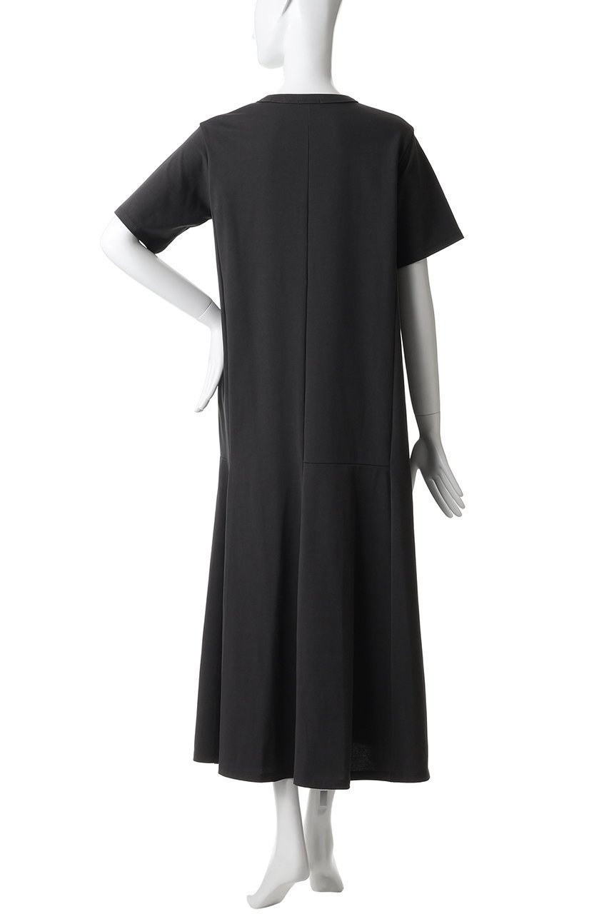 【エリオポール/heliopole】の【PROTAGONISTA】フレアショートスリーブドレス 人気、トレンドファッション・服の通販 founy(ファニー) 　ファッション　Fashion　レディースファッション　Fashion for Women　ワンピース　Dresses　フォーマル・パーティードレス・結婚式用ドレス　Elegant & Casual Dresses　チュニック　Tunic Tops & Dresses　チュニック　Tunic, Long Top　ドレス　Dress, One-Piece　ドレープ　Drape, Draping Fabric　ベーシック　Basic, Essential　ロング　Long, Long-Length　新作・新入荷　New Arrivals / New In　other-4|ID: prp329100004894796 ipo3291000000036590697