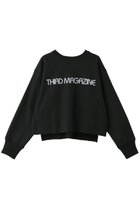【サードマガジン/THIRD MAGAZINE】のロゴプリントボクシースウェット 人気、トレンドファッション・服の通販 founy(ファニー) ファッション Fashion レディースファッション Fashion for Women トップス・カットソー Cut & Sew Tops シャツ・ブラウス・オフィスカジュアル Elegant Blouses & Button-Ups レディースパーカー・カジュアルフーディー Casual Hoodies & Sweatshirts ロングTシャツ・Tシャツ Longline T-Shirts & Tees スウェット・クルーネックトップス Sweatshirts & Crewnecks / Relaxed Fit Sweat Tops カットソー・ベーシックTシャツ Cut-and-Sewn Tops / Stretch Tees & Basics おすすめ Recommended / Our Picks クロップド Cropped, Short Length 新作・新入荷 New Arrivals / New In thumbnail ブラック|ID: prp329100004894841 ipo3291000000036591039