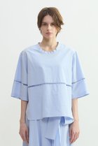 【プレインピープル/PLAIN PEOPLE】のオーガニックタイプライタークルーネックプルオーバー 人気、トレンドファッション・服の通販 founy(ファニー) ファッション Fashion レディースファッション Fashion for Women トップス・カットソー Cut & Sew Tops シャツ・ブラウス・オフィスカジュアル Elegant Blouses & Button-Ups ロングTシャツ・Tシャツ Longline T-Shirts & Tees カジュアルプルオーバー・ニットトップス Pullovers & Knit Tops / Casual Pullovers カットソー・ベーシックTシャツ Cut-and-Sewn Tops / Stretch Tees & Basics インド Indian Textile オーガニック Organic Cotton ショート Short, Short Length スリーブ Sleeve, Long Sleeve / Short Sleeve セットアップ Set-Up, Coordinated Outfit タイプライター Typewriter Fabric, Crisp Cotton レース Lace, Lace Fabric 新作・新入荷 New Arrivals / New In thumbnail サックス|ID: prp329100004894847 ipo3291000000036591085