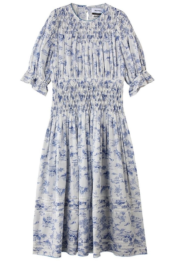 【ミュベール/MUVEIL】のトワル ド ジュイ プリントスモッキングワンピース インテリア・キッズ・メンズ・レディースファッション・服の通販 founy(ファニー) https://founy.com/ ファッション Fashion レディースファッション Fashion for Women ワンピース Dresses チュニック Tunic Tops & Dresses スモッキング Smocking, Gathered Stitching スリーブ Sleeve, Long Sleeve / Short Sleeve チュニック Tunic, Long Top フリル Frill, Ruffle プリント Print, Printed Pattern リラックス Relax, Relaxed Fit ロング Long, Long-Length 新作・新入荷 New Arrivals / New In 羽織 Haori, Light Jacket |ID: prp329100004894859 ipo3291000000036887869