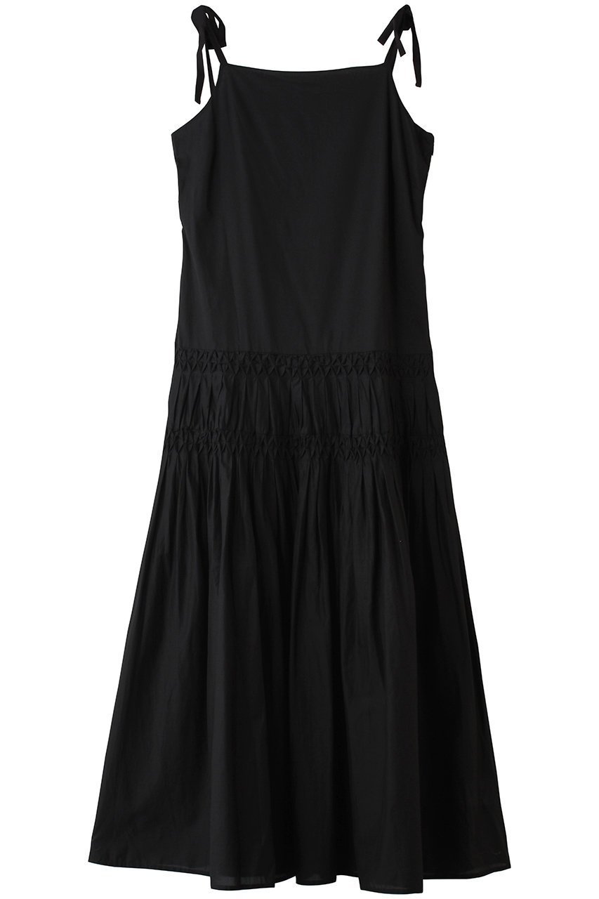 【マーレット/MERLETTE】のLAYAL ローウエスト切替 ギャザーロングキャミドレス インテリア・キッズ・メンズ・レディースファッション・服の通販 founy(ファニー) 　ファッション　Fashion　レディースファッション　Fashion for Women　ワンピース　Dresses　フォーマル・パーティードレス・結婚式用ドレス　Elegant & Casual Dresses　チュニック　Tunic Tops & Dresses　ショルダー　Shoulder, Shoulder Strap　チュニック　Tunic, Long Top　フェミニン　Feminine, Girly　リゾート　Resort, Vacation Style　リボン　Ribbon, Bow　ロング　Long, Long-Length　エレガント 上品　Elegant　切替　Switching, Contrast Panel　夏　Summer　新作・新入荷　New Arrivals / New In　ブラック|ID: prp329100004894860 ipo3291000000036591191