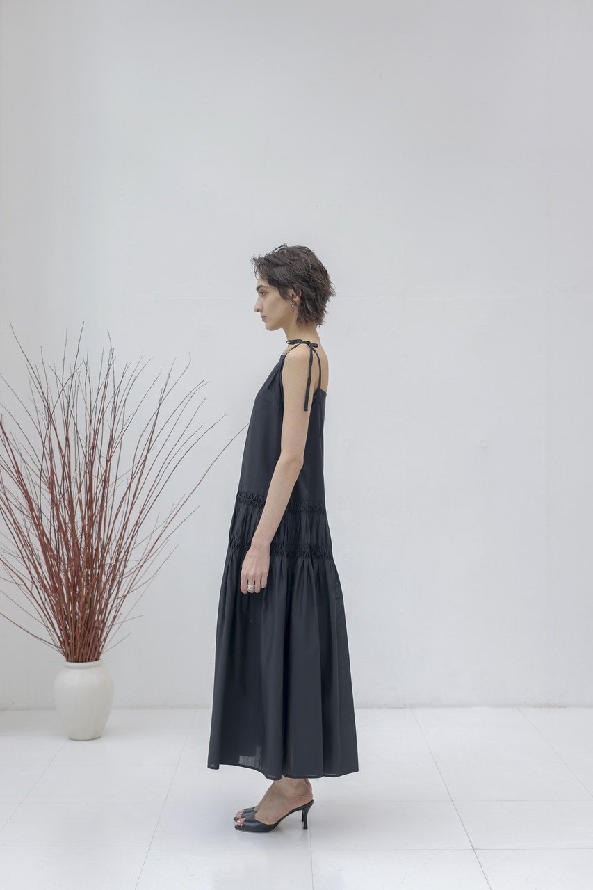 【マーレット/MERLETTE】のLAYAL ローウエスト切替 ギャザーロングキャミドレス 人気、トレンドファッション・服の通販 founy(ファニー) 　ファッション　Fashion　レディースファッション　Fashion for Women　ワンピース　Dresses　フォーマル・パーティードレス・結婚式用ドレス　Elegant & Casual Dresses　チュニック　Tunic Tops & Dresses　ショルダー　Shoulder, Shoulder Strap　チュニック　Tunic, Long Top　フェミニン　Feminine, Girly　リゾート　Resort, Vacation Style　リボン　Ribbon, Bow　ロング　Long, Long-Length　エレガント 上品　Elegant　切替　Switching, Contrast Panel　夏　Summer　新作・新入荷　New Arrivals / New In　other-7|ID: prp329100004894860 ipo3291000000036591197