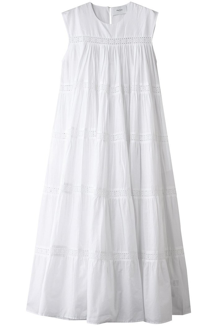 【マーレット/MERLETTE】のSARADINE レーストリム ティアードマキシドレス インテリア・キッズ・メンズ・レディースファッション・服の通販 founy(ファニー) https://founy.com/ ファッション Fashion レディースファッション Fashion for Women ワンピース Dresses フォーマル・パーティードレス・結婚式用ドレス Elegant & Casual Dresses チュニック Tunic Tops & Dresses チュニック Tunic, Long Top ティアード Tiered, Tiered Style ドレス Dress, One-Piece フェミニン Feminine, Girly マキシ Maxi, Full Length リゾート Resort, Vacation Style レース Lace, Lace Fabric ロング Long, Long-Length 夏 Summer |ID: prp329100004894861 ipo3291000000036591199