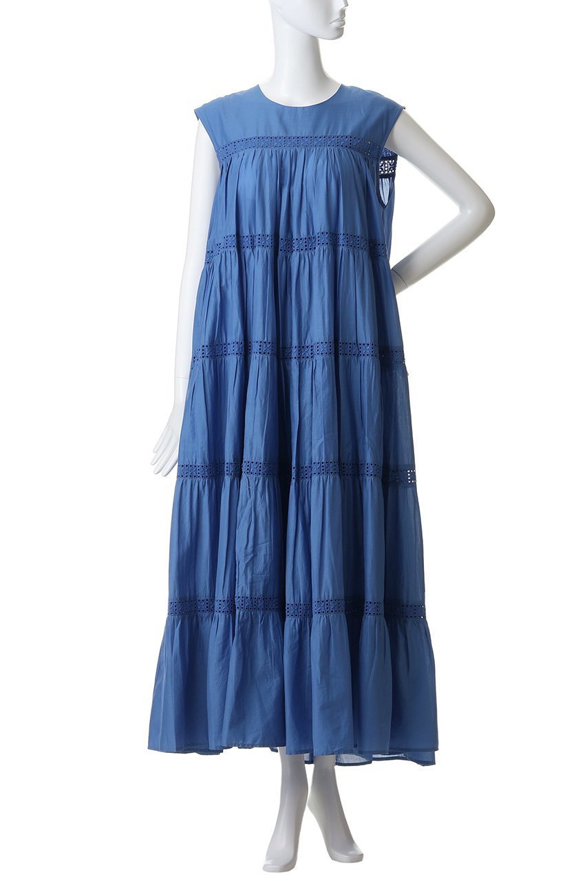 【マーレット/MERLETTE】のSARADINE レーストリム ティアードマキシドレス 人気、トレンドファッション・服の通販 founy(ファニー) 　ファッション　Fashion　レディースファッション　Fashion for Women　ワンピース　Dresses　フォーマル・パーティードレス・結婚式用ドレス　Elegant & Casual Dresses　チュニック　Tunic Tops & Dresses　チュニック　Tunic, Long Top　ティアード　Tiered, Tiered Style　ドレス　Dress, One-Piece　フェミニン　Feminine, Girly　マキシ　Maxi, Full Length　リゾート　Resort, Vacation Style　レース　Lace, Lace Fabric　ロング　Long, Long-Length　夏　Summer　新作・新入荷　New Arrivals / New In　other-2|ID: prp329100004894861 ipo3291000000036591202