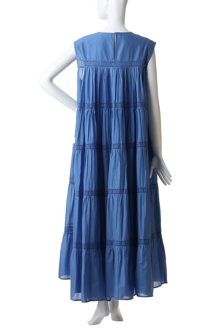 【マーレット/MERLETTE】のSARADINE レーストリム ティアードマキシドレス 人気、トレンドファッション・服の通販 founy(ファニー) 　ファッション　Fashion　レディースファッション　Fashion for Women　ワンピース　Dresses　フォーマル・パーティードレス・結婚式用ドレス　Elegant & Casual Dresses　チュニック　Tunic Tops & Dresses　チュニック　Tunic, Long Top　ティアード　Tiered, Tiered Style　ドレス　Dress, One-Piece　フェミニン　Feminine, Girly　マキシ　Maxi, Full Length　リゾート　Resort, Vacation Style　レース　Lace, Lace Fabric　ロング　Long, Long-Length　夏　Summer　新作・新入荷　New Arrivals / New In　other-4|ID: prp329100004894861 ipo3291000000036591204