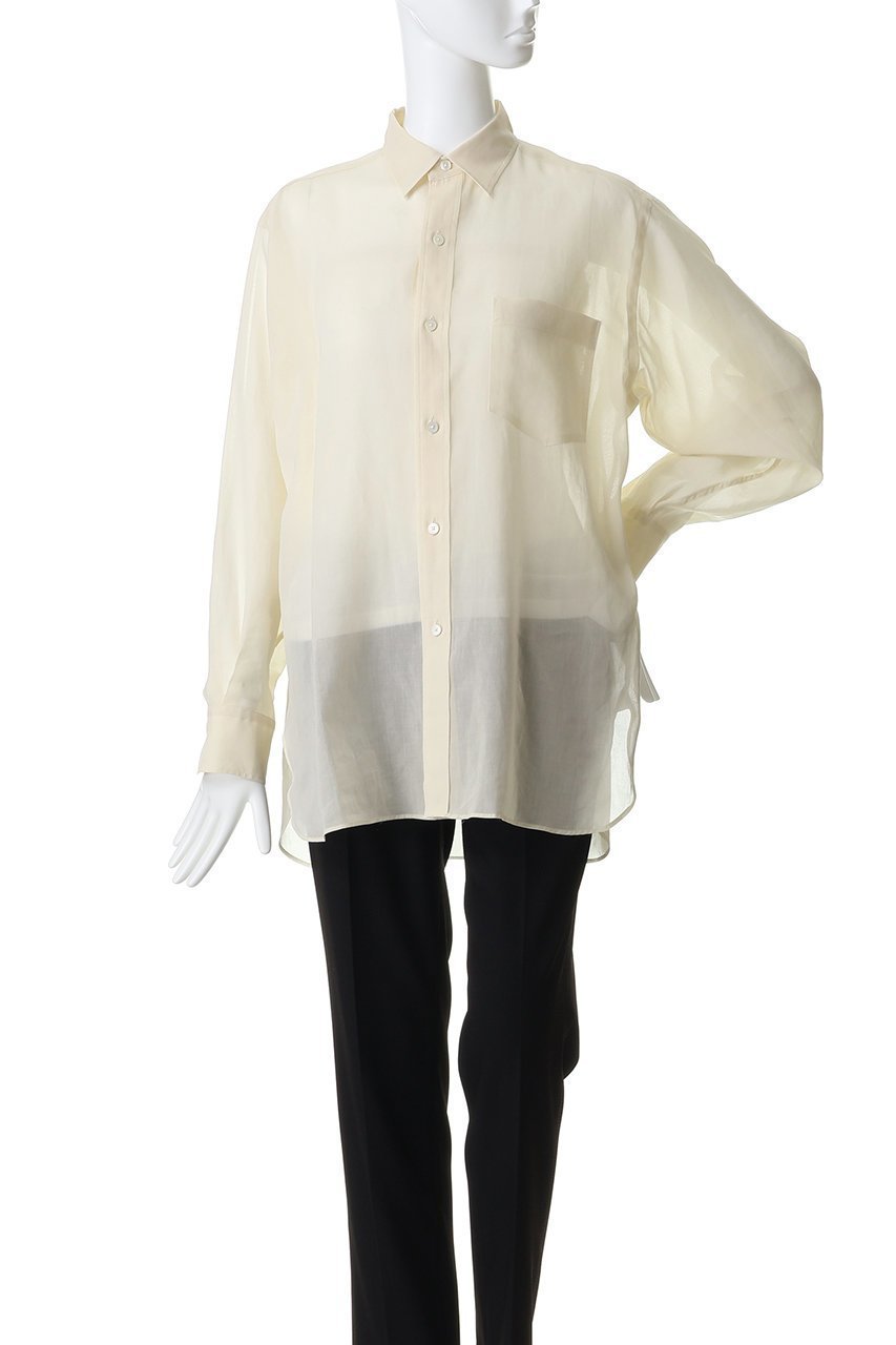 【イレーヴ/YLEVE】のCOTTON VOILE LAWN ロング スリーブ シャツ 人気、トレンドファッション・服の通販 founy(ファニー) 　ファッション　Fashion　レディースファッション　Fashion for Women　トップス・カットソー　Cut & Sew Tops　シャツ・ブラウス・オフィスカジュアル　Elegant Blouses & Button-Ups　スリーブ　Sleeve, Long Sleeve / Short Sleeve　レギュラー　Regular, Standard Fit　ロング　Long, Long-Length　新作・新入荷　New Arrivals / New In　other-2|ID: prp329100004894868 ipo3291000000036615632