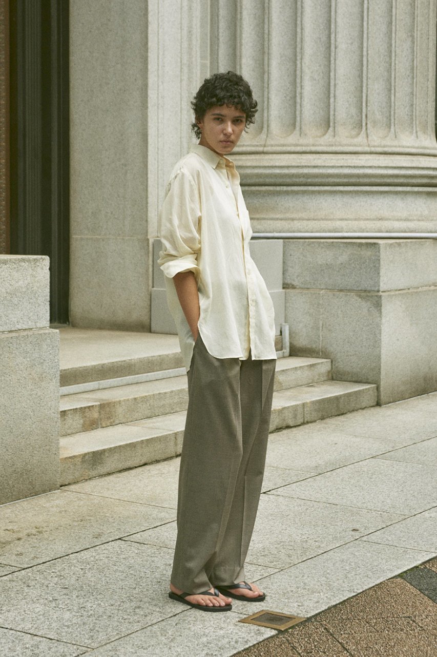 【イレーヴ/YLEVE】のCOTTON VOILE LAWN ロング スリーブ シャツ 大人の最旬トレンドファッション＆コーディネート founy(ファウニー) 　ファッション　Fashion　レディースファッション　Fashion for Women　トップス・カットソー　Cut & Sew Tops　シャツ・ブラウス・オフィスカジュアル　Elegant Blouses & Button-Ups　スリーブ　Sleeve, Long Sleeve / Short Sleeve　レギュラー　Regular, Standard Fit　ロング　Long, Long-Length　再入荷　Restock / Back in Stock　other-8|ID: prp329100004894868 ipo3291000000036887914
