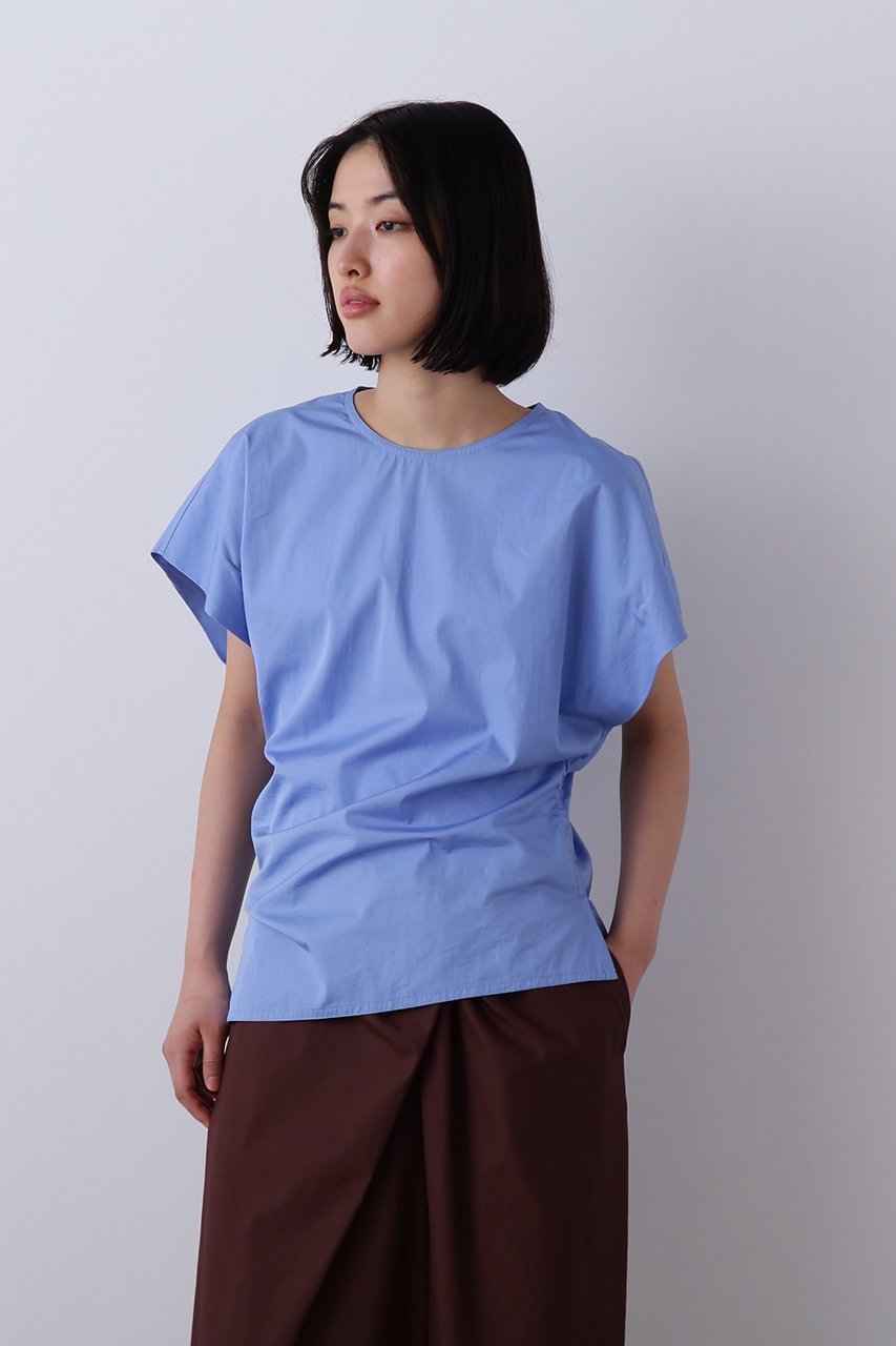 【イレーヴ/YLEVE】のFINX COTTON ウェザー アシンメトリー プルオーバー シャツ 人気、トレンドファッション・服の通販 founy(ファニー) ファッション Fashion レディースファッション Fashion for Women トップス・カットソー Cut & Sew Tops シャツ・ブラウス・オフィスカジュアル Elegant Blouses & Button-Ups カジュアルプルオーバー・ニットトップス Pullovers & Knit Tops / Casual Pullovers アシンメトリー Asymmetrical Style ショート Short, Short Length シンプル Simple, Minimal スリーブ Sleeve, Long Sleeve / Short Sleeve ブラウジング Blouson Silhouette, Cinched Waist ヘムライン Hemline, Bottom Cut モダン Modern, Contemporary 新作・新入荷 New Arrivals / New In other-6|ID: prp329100004894869 ipo3291000000036615653