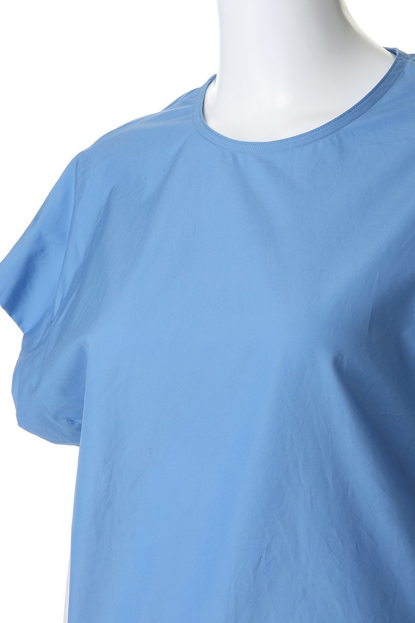 【イレーヴ/YLEVE】のFINX COTTON ウェザー アシンメトリー プルオーバー シャツ 大人の最旬トレンドファッション＆コーディネート founy(ファウニー) 　ファッション　Fashion　レディースファッション　Fashion for Women　トップス・カットソー　Cut & Sew Tops　シャツ・ブラウス・オフィスカジュアル　Elegant Blouses & Button-Ups　カジュアルプルオーバー・ニットトップス　Pullovers & Knit Tops / Casual Pullovers　アシンメトリー　Asymmetrical Style　ショート　Short, Short Length　シンプル　Simple, Minimal　スリーブ　Sleeve, Long Sleeve / Short Sleeve　ブラウジング　Blouson Silhouette, Cinched Waist　ヘムライン　Hemline, Bottom Cut　モダン　Modern, Contemporary　再入荷　Restock / Back in Stock　other-5|ID: prp329100004894869 ipo3291000000036887922