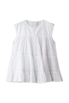 【マーレット/MERLETTE】のQUAI レーストリム ノースリーブティアードブラウス ホワイト|ID: prp329100004894874 ipo3291000000036591315