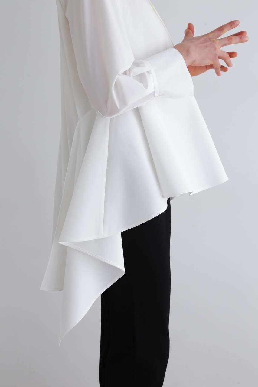 【ル フィル/LE PHIL】のSOLOTEXブロードペプラムシャツ 人気、トレンドファッション・服の通販 founy(ファニー) ファッション Fashion レディースファッション Fashion for Women トップス・カットソー Cut & Sew Tops シャツ・ブラウス・オフィスカジュアル Elegant Blouses & Button-Ups スタンダード Standard, Basic スリーブ Sleeve, Long Sleeve / Short Sleeve ドレープ Drape, Draping Fabric フォルム Silhouette, Form フロント Front, Front Design ペプラム Peplum, Flared Hem ロング Long, Long-Length 新作・新入荷 New Arrivals / New In other-7|ID: prp329100004894879 ipo3291000000036591356