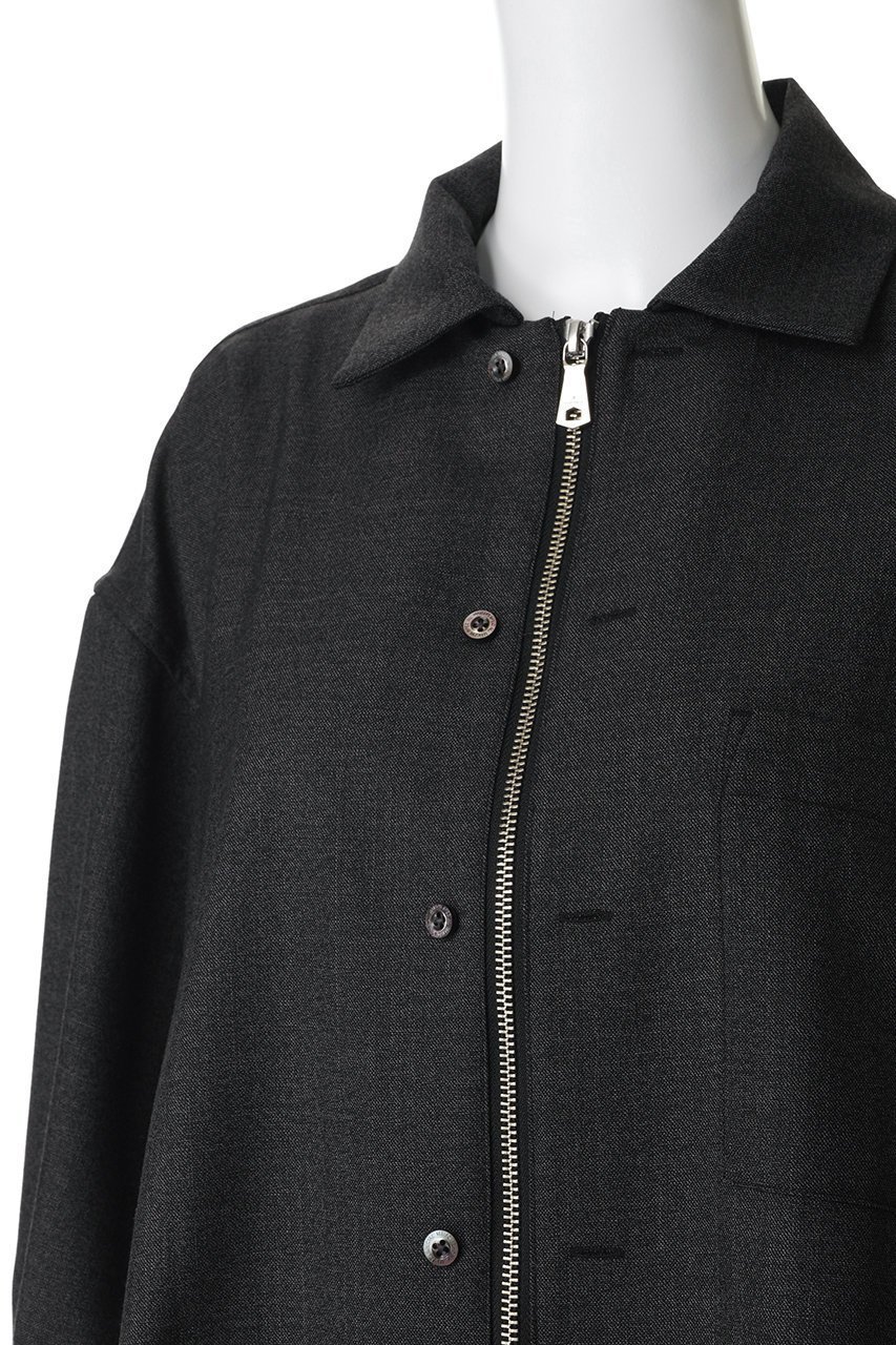 【メゾンスペシャル/MAISON SPECIAL】の【UNISEX】西川毛織 ウールZIPシャツ 人気、トレンドファッション・服の通販 founy(ファニー) 　ファッション　Fashion　レディースファッション　Fashion for Women　トップス・カットソー　Cut & Sew Tops　シャツ・ブラウス・オフィスカジュアル　Elegant Blouses & Button-Ups　ユニセックス　Unisex, Genderless　ジップ　Zip, Zipper　スリーブ　Sleeve, Long Sleeve / Short Sleeve　ロング　Long, Long-Length　エレガント 上品　Elegant　新作・新入荷　New Arrivals / New In　other-5|ID: prp329100004894885 ipo3291000000036591393