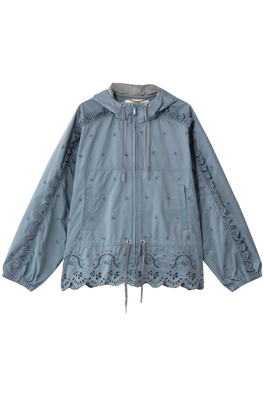 【ミュベール/MUVEIL】のオリジナルレースジップブルゾン インテリア・キッズ・メンズ・レディースファッション・服の通販 founy(ファニー) ファッション Fashion レディースファッション Fashion for Women アウター Coat / Outerwear Collection レディースジャケット・軽アウター Jackets ブルゾンジャケット・スポーティアウター Blouson Jackets ジャケット Jacket, Outerwear スポーティ Sporty, Casual Athletic タフタ Taffeta, Structured Fabric ブルゾン Blouson, Bomber Jacket メッシュ Mesh, Net Fabric ヨーク Yoke, Yoke Design レース Lace, Lace Fabric 夏 Summer 新作・新入荷 New Arrivals / New In 羽織 Haori, Light Jacket ライトブルー|ID: prp329100004894889 ipo3291000000036591428