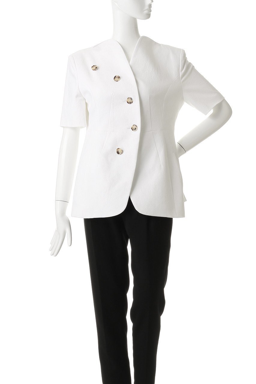 【アキラナカ/AKIRANAKA】のSesilia ハーフ スリーブ ジャケット 人気、トレンドファッション・服の通販 founy(ファニー) 　ファッション　Fashion　レディースファッション　Fashion for Women　アウター　Coat / Outerwear Collection　レディースジャケット・軽アウター　Jackets　シェイプ　Shape, Slim Fit　ジャケット　Jacket, Outerwear　スリーブ　Sleeve, Long Sleeve / Short Sleeve　ハーフ　Half, Half-Length　パーティ　Party, Party Style　モダン　Modern, Contemporary　リネン　Linen, Linen Fabric　新作・新入荷　New Arrivals / New In　other-2|ID: prp329100004894893 ipo3291000000036591466