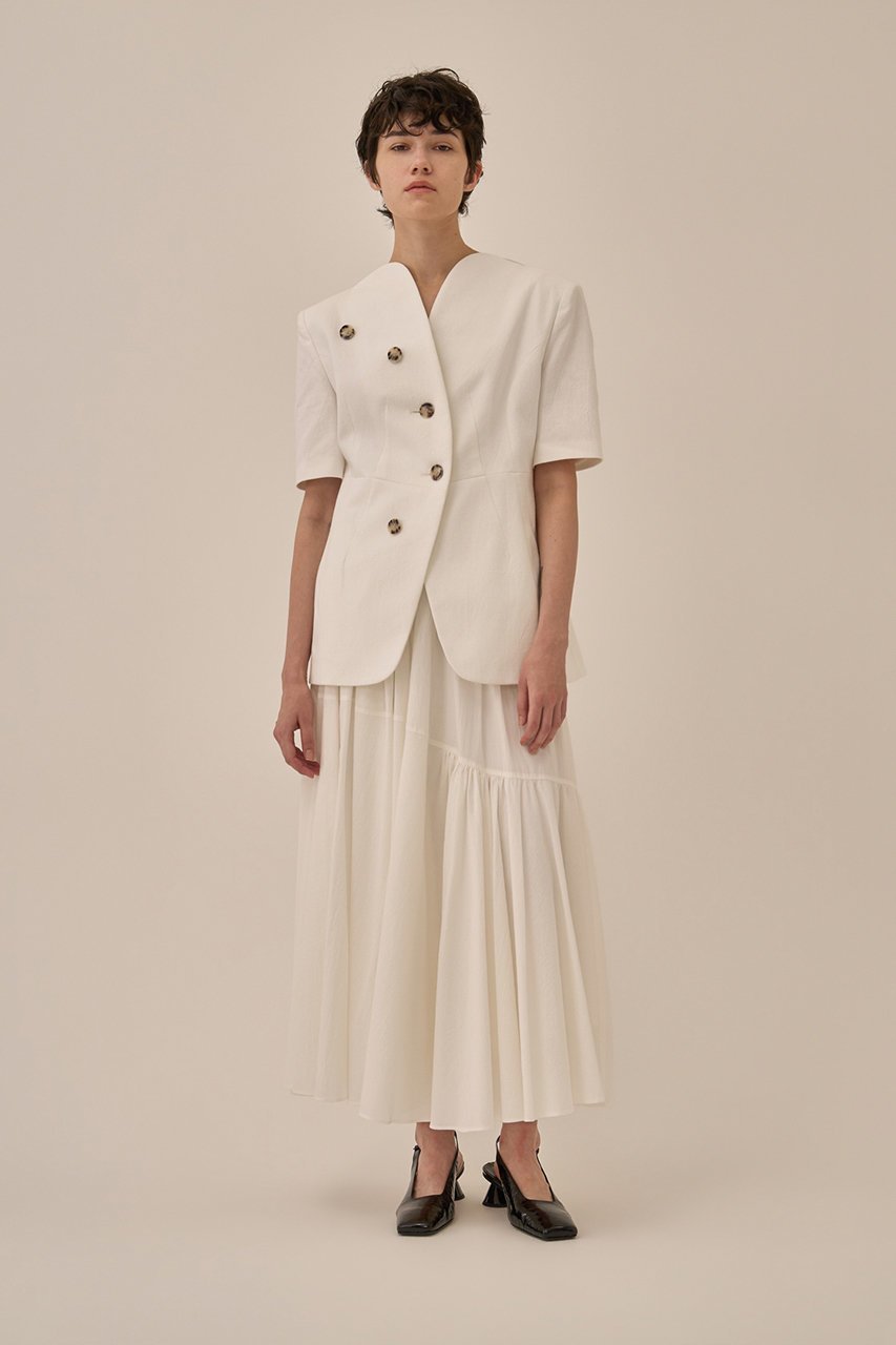 【アキラナカ/AKIRANAKA】のSesilia ハーフ スリーブ ジャケット 人気、トレンドファッション・服の通販 founy(ファニー) 　ファッション　Fashion　レディースファッション　Fashion for Women　アウター　Coat / Outerwear Collection　レディースジャケット・軽アウター　Jackets　シェイプ　Shape, Slim Fit　ジャケット　Jacket, Outerwear　スリーブ　Sleeve, Long Sleeve / Short Sleeve　ハーフ　Half, Half-Length　パーティ　Party, Party Style　モダン　Modern, Contemporary　リネン　Linen, Linen Fabric　新作・新入荷　New Arrivals / New In　other-7|ID: prp329100004894893 ipo3291000000036591471