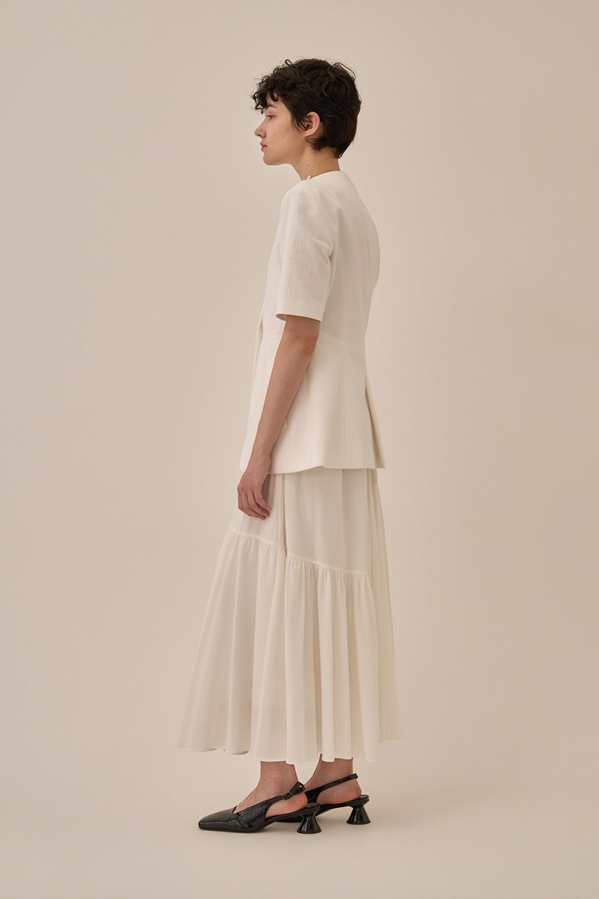 【アキラナカ/AKIRANAKA】のSesilia ハーフ スリーブ ジャケット 人気、トレンドファッション・服の通販 founy(ファニー) 　ファッション　Fashion　レディースファッション　Fashion for Women　アウター　Coat / Outerwear Collection　レディースジャケット・軽アウター　Jackets　シェイプ　Shape, Slim Fit　ジャケット　Jacket, Outerwear　スリーブ　Sleeve, Long Sleeve / Short Sleeve　ハーフ　Half, Half-Length　パーティ　Party, Party Style　モダン　Modern, Contemporary　リネン　Linen, Linen Fabric　新作・新入荷　New Arrivals / New In　other-8|ID: prp329100004894893 ipo3291000000036591472