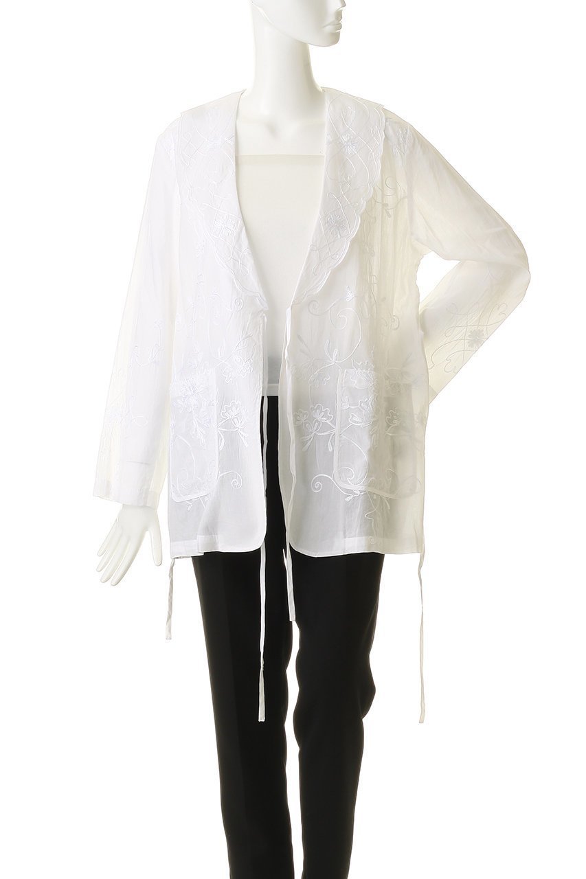 【エリオポール/heliopole】の【SARA MALLIKA】ORGANZA AARI EMBROIDERY ジャケット 人気、トレンドファッション・服の通販 founy(ファニー) 　ファッション　Fashion　レディースファッション　Fashion for Women　アウター　Coat / Outerwear Collection　レディースジャケット・軽アウター　Jackets　おすすめ　Recommended / Our Picks　オケージョン　Occasion Wear　オーガンジー　Organza Fabric　ジャケット　Jacket, Outerwear　デニム　Denim, Jeans Material　ドレス　Dress, One-Piece　夏　Summer　新作・新入荷　New Arrivals / New In　春　Spring　S/S・春夏　SS, Spring/Summer, Warm Season　other-7|ID: prp329100004894900 ipo3291000000036591528