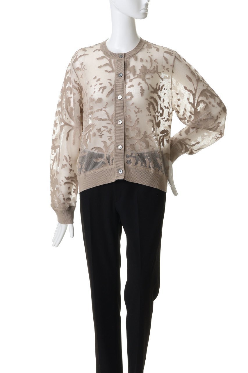 【ミズイロ インド/mizuiro ind】のmesh embroidery crew C/D カーディガン 人気、トレンドファッション・服の通販 founy(ファニー) 　ファッション　Fashion　レディースファッション　Fashion for Women　トップス・カットソー　Cut & Sew Tops　ニット　Knit Tops & Sweaters　カーディガン・羽織り　Layered Style Cardigans　おすすめ　Recommended / Our Picks　エンブロイダリー　Embroidery Design　カーディガン　Cardigan, Knitwear　ベーシック　Basic, Essential　メッシュ　Mesh, Net Fabric　新作・新入荷　New Arrivals / New In　other-2|ID: prp329100004894906 ipo3291000000036591572