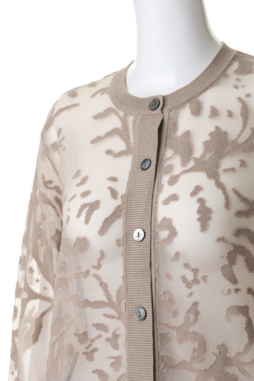 【ミズイロ インド/mizuiro ind】のmesh embroidery crew C/D カーディガン 人気、トレンドファッション・服の通販 founy(ファニー) 　ファッション　Fashion　レディースファッション　Fashion for Women　トップス・カットソー　Cut & Sew Tops　ニット　Knit Tops & Sweaters　カーディガン・羽織り　Layered Style Cardigans　おすすめ　Recommended / Our Picks　エンブロイダリー　Embroidery Design　カーディガン　Cardigan, Knitwear　ベーシック　Basic, Essential　メッシュ　Mesh, Net Fabric　新作・新入荷　New Arrivals / New In　other-5|ID: prp329100004894906 ipo3291000000036591575