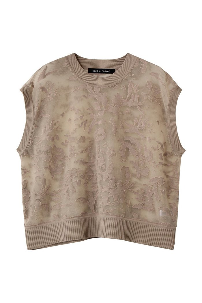 【ミズイロ インド/mizuiro ind】のmesh embroidery short vest ベスト インテリア・キッズ・メンズ・レディースファッション・服の通販 founy(ファニー) https://founy.com/ ファッション Fashion レディースファッション Fashion for Women トップス・カットソー Cut & Sew Tops ニット Knit Tops & Sweaters ベスト&ジレ / 重ね着スタイル Vests & Gilets カジュアルプルオーバー・ニットトップス Pullovers & Knit Tops / Casual Pullovers エンブロイダリー Embroidery Design カットソー Cut and Sewn Top トレンド Trend, Trending Now ベスト Vest, Waistcoat ベーシック Basic, Essential メッシュ Mesh, Net Fabric エレガント 上品 Elegant 再入荷 Restock / Back in Stock |ID: prp329100004894907 ipo3291000000036591576