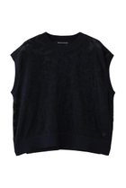 【ミズイロ インド/mizuiro ind】のmesh embroidery short vest ベスト navy|ID: prp329100004894907 ipo3291000000036591578
