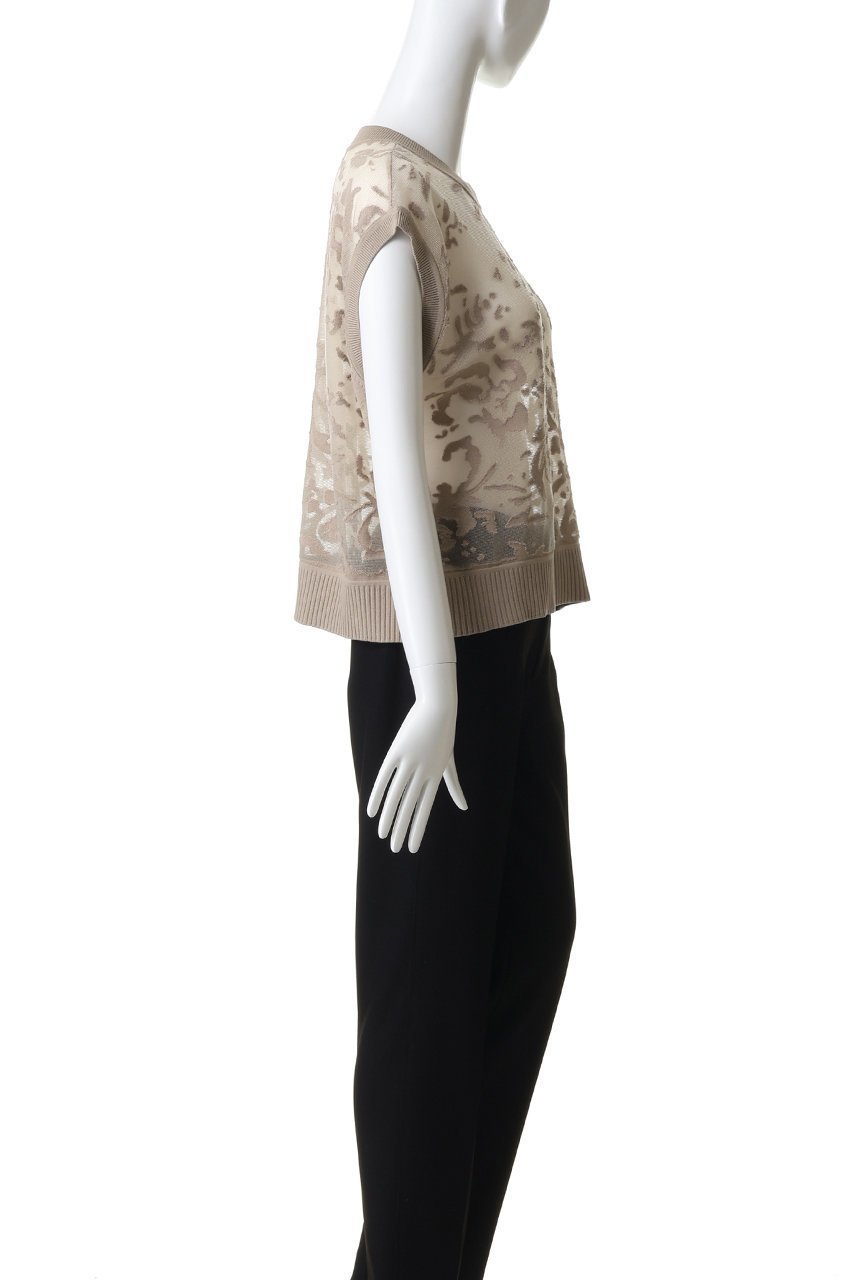 【ミズイロ インド/mizuiro ind】のmesh embroidery short vest ベスト 大人の最旬トレンドファッション＆コーディネート founy(ファウニー) 　ファッション　Fashion　レディースファッション　Fashion for Women　トップス・カットソー　Cut & Sew Tops　ニット　Knit Tops & Sweaters　ベスト&ジレ / 重ね着スタイル　Vests & Gilets　カジュアルプルオーバー・ニットトップス　Pullovers & Knit Tops / Casual Pullovers　エンブロイダリー　Embroidery Design　カットソー　Cut and Sewn Top　トレンド　Trend, Trending Now　ベスト　Vest, Waistcoat　ベーシック　Basic, Essential　メッシュ　Mesh, Net Fabric　エレガント 上品　Elegant　other-3|ID: prp329100004894907 ipo3291000000036591580