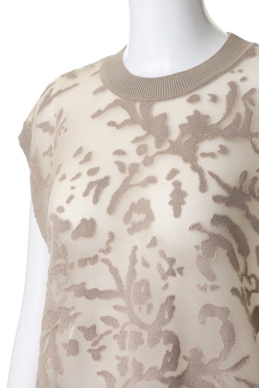 【ミズイロ インド/mizuiro ind】のmesh embroidery short vest ベスト 大人の最旬トレンドファッション＆コーディネート founy(ファウニー) 　ファッション　Fashion　レディースファッション　Fashion for Women　トップス・カットソー　Cut & Sew Tops　ニット　Knit Tops & Sweaters　ベスト&ジレ / 重ね着スタイル　Vests & Gilets　カジュアルプルオーバー・ニットトップス　Pullovers & Knit Tops / Casual Pullovers　エンブロイダリー　Embroidery Design　カットソー　Cut and Sewn Top　トレンド　Trend, Trending Now　ベスト　Vest, Waistcoat　ベーシック　Basic, Essential　メッシュ　Mesh, Net Fabric　エレガント 上品　Elegant　other-5|ID: prp329100004894907 ipo3291000000036591582