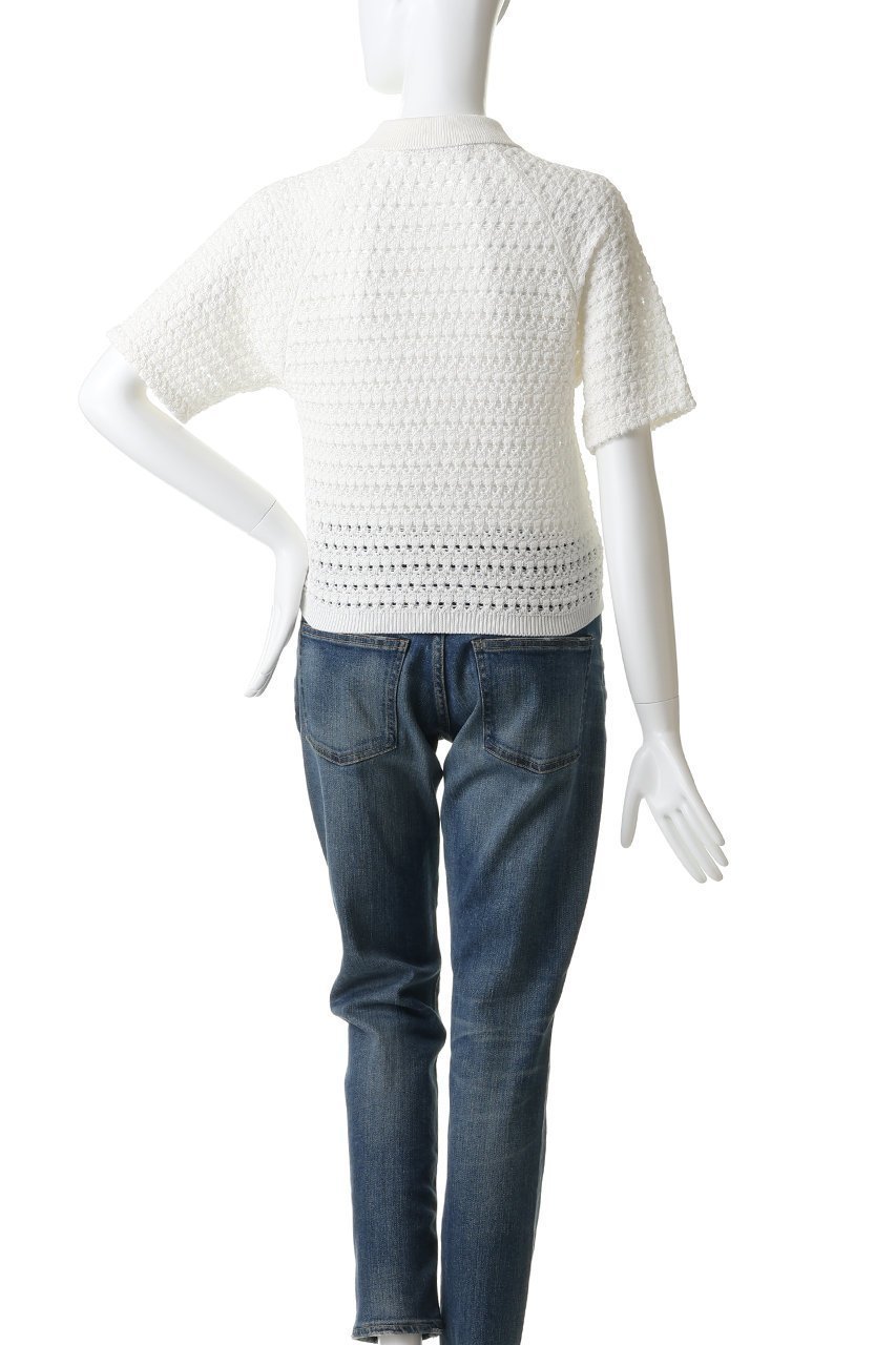 【マリリンムーン/MARILYN MOON】のクロシェポロニットカーディガン 人気、トレンドファッション・服の通販 founy(ファニー) 　ファッション　Fashion　レディースファッション　Fashion for Women　トップス・カットソー　Cut & Sew Tops　ニット　Knit Tops & Sweaters　カーディガン・羽織り　Layered Style Cardigans　おすすめ　Recommended / Our Picks　かぎ針　Crochet　カーディガン　Cardigan, Knitwear　サマー　Summer, Summer Style　デニム　Denim, Jeans Material　ボトム　Bottoms, Lower Wear　モダン　Modern, Contemporary　夏　Summer　新作・新入荷　New Arrivals / New In　透かし　Cut-Out, Lacework　other-4|ID: prp329100004894908 ipo3291000000036591588