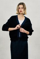 【オブリオ/AUBRIOT】のリーフコットンナイロンカーディガン ブラック|ID: prp329100004894914 ipo3291000000036591632