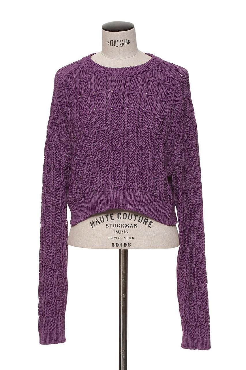 【オブリオ/AUBRIOT】のスフィンジコットンシルククルーネックニット インテリア・キッズ・メンズ・レディースファッション・服の通販 founy(ファウニー) 　ファッション　Fashion　レディースファッション　Fashion for Women　トップス・カットソー　Cut & Sew Tops　ニット　Knit Tops & Sweaters　カジュアルプルオーバー・ニットトップス　Pullovers & Knit Tops / Casual Pullovers　クラシック　Classic, Timeless Style　シルク　Silk, 100% Silk　ミックス　Mix, Mixed Style　エレガント 上品　Elegant　パープル|ID: prp329100004894915 ipo3291000000036591642