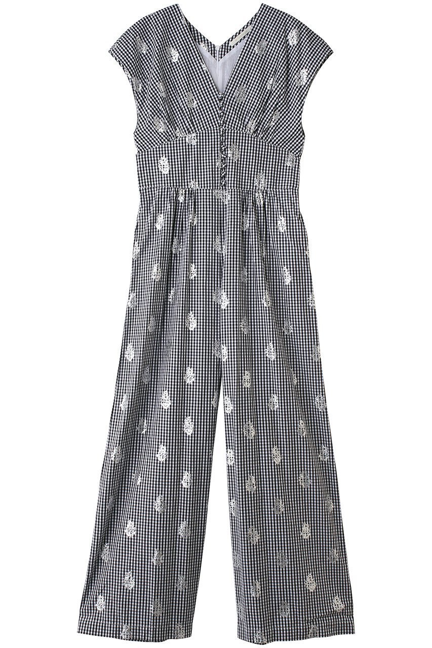 【ヌキテパ/NE QUITTEZ PAS】のPoplin Foil Print オールインワン インテリア・キッズ・メンズ・レディースファッション・服の通販 founy(ファニー) ファッション Fashion レディースファッション Fashion for Women パンツ Pants & Trousers なめらか Smooth, Silky Texture オリエンタル Oriental Pattern プリント Print, Printed Pattern モダン Modern, Contemporary 新作・新入荷 New Arrivals / New In ブラック|ID: prp329100004894922 ipo3291000000036591702