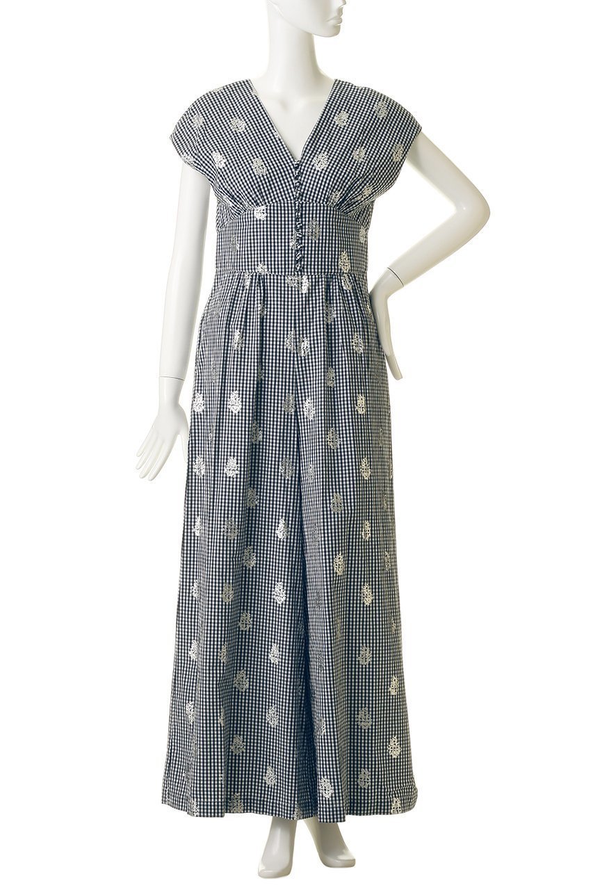 【ヌキテパ/NE QUITTEZ PAS】のPoplin Foil Print オールインワン 人気、トレンドファッション・服の通販 founy(ファニー) ファッション Fashion レディースファッション Fashion for Women パンツ Pants & Trousers なめらか Smooth, Silky Texture オリエンタル Oriental Pattern プリント Print, Printed Pattern モダン Modern, Contemporary 新作・新入荷 New Arrivals / New In other-2|ID: prp329100004894922 ipo3291000000036591703