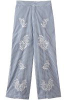 【ヌキテパ/NE QUITTEZ PAS】のCotton Poplin Mimosa エンブロイダリー パンツ 人気、トレンドファッション・服の通販 founy(ファニー) ファッション Fashion レディースファッション Fashion for Women パンツ Pants & Trousers エンブロイダリー Embroidery Design ギャザー Gathered, Ruffled シンプル Simple, Minimal ストレート Straight, Straight Cut リラックス Relax, Relaxed Fit 新作・新入荷 New Arrivals / New In |ID:prp329100004894923