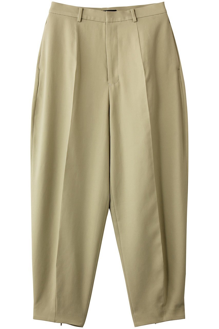 【イレーヴ/YLEVE】の100/2 GV TWILL DOUBLE WEAVE カーブド パンツ インテリア・キッズ・メンズ・レディースファッション・服の通販 founy(ファウニー) 　ファッション　Fashion　レディースファッション　Fashion for Women　パンツ　Pants & Trousers　コンパクト　Compact, Small Size　サマー　Summer, Summer Style　シルケット　Silket, Silky Cotton　シンプル　Simple, Minimal　リブニット　Rib Knit, Ribbed Knit　ワッシャー　Washer, Crinkled Finish　エレガント 上品　Elegant　再入荷　Restock / Back in Stock　イチョウ|ID: prp329100004894927 ipo3291000000036591738